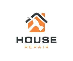 huis, bouw, reparatie logo vector