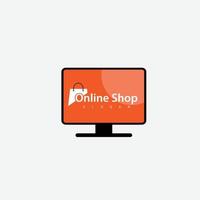 online boodschappen doen logo winkel symbool vector