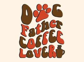 modieus koffie t-shirt ontwerp, wijnoogst typografie en belettering kunst, retro leuze vector