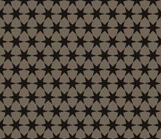 zwart zespuntig ster patroon naadloos bruin achtergrond vector