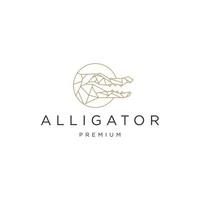 alligator hoofd logo icoon ontwerp sjabloon vector