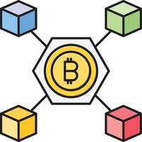 bitcoin diagram vector illustratie Aan een achtergrond.premium kwaliteit symbolen.vector pictogrammen voor concept en grafisch ontwerp.