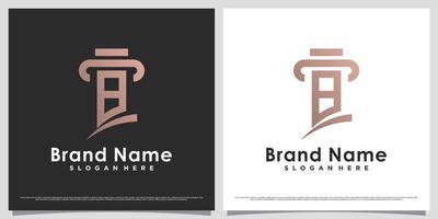 wet firma logo ontwerp sjabloon voor bedrijf icoon met brief b en creatief uniek concept vector