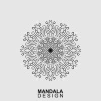 hand- getrokken mandala ontwerp. vector illustratie