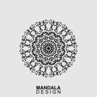 hand- getrokken mandala ontwerp. vector illustratie