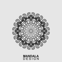 hand- getrokken mandala ontwerp. vector illustratie