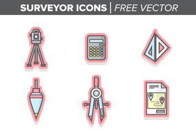 Landmeter Pictogrammen Gratis Vector