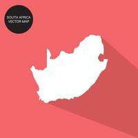 icoon zuiden Afrika vector kaart Aan een rood achtergrond