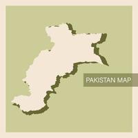 wijnoogst van Pakistan kaart vector