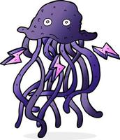 tekenfilm Purper Octopus vector