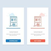 presentatie lay-out diagram succes blauw en rood downloaden en kopen nu web widget kaart sjabloon vector