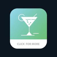 glas bril drinken hotel mobiel app icoon ontwerp vector