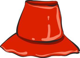 rood buis rok, illustratie, vector Aan wit achtergrond.