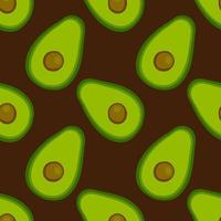 avocado behang, illustratie, vector Aan wit achtergrond.