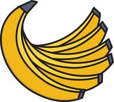 banaan vectorillustratie op een background.premium kwaliteit symbolen.vector iconen voor concept en grafisch ontwerp. vector