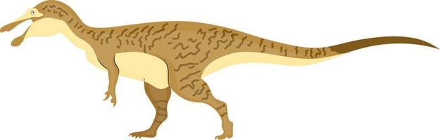 baryonyx, illustratie, vector Aan wit achtergrond.