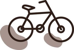 hipster fiets, illustratie, vector, Aan een wit achtergrond. vector