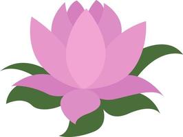 lotus bloem, illustratie, vector Aan wit achtergrond.