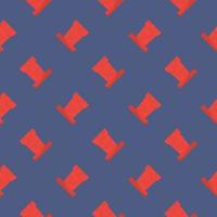 rood schoorsteen, naadloos patroon Aan donker blauw achtergrond. vector