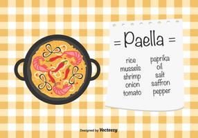 Paella Vector Achtergrond