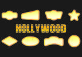 Pictogram Van Hollywood Lights vector