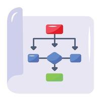 een handig vlak icoon van bouwkundig plan vector
