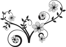 abstract bloemen ornament vector