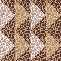 abstract luipaard huid mozaïek- naadloos patroon ontwerp. meetkundig dier huid eindeloos achtergrond. wijnoogst Jachtluipaard vacht behang. vector