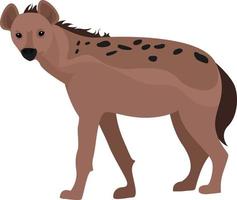 wild hyena , illustratie, vector Aan wit achtergrond