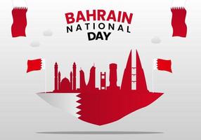 Bahrein nationaal dag premie vector