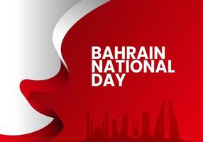 Bahrein nationaal dag viering groet kaart vector
