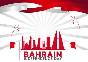 premie vector Bahrein nationaal dag viering