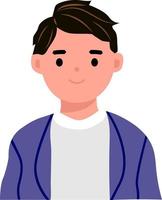 de glimlachen jongen avatar vector