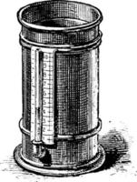 pluviometer, wijnoogst illustratie. vector