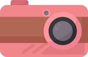 roze foto camera, illustratie, vector Aan wit achtergrond