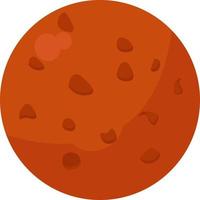 vlak Mars planeet, illustratie, vector Aan wit achtergrond