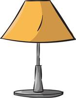 oranje lamp, illustratie, vector Aan wit achtergrond.