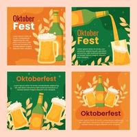 oktoberfest sociale media sjabloon vector