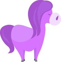 Purper paard ,illustratie,vector Aan wit achtergrond vector