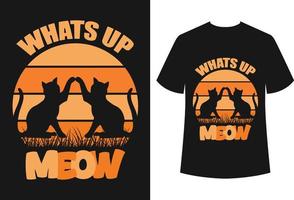 katten t-shirt ontwerp vector