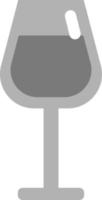 wit wijn in glas, illustratie, vector Aan een wit achtergrond.
