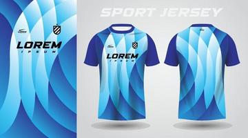 blauw shirt sport jersey ontwerp vector