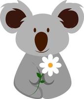 weinig koala, illustratie, vector Aan wit achtergrond.