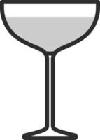 luchtvaart martini glas, illustratie, Aan een wit achtergrond. vector