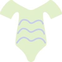 groen baby pak met strepen, illustratie, vector, Aan een wit achtergrond. vector