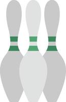 bowling pinnen, illustratie, Aan een wit achtergrond. vector