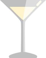 martini in glas, icoon illustratie, vector Aan wit achtergrond