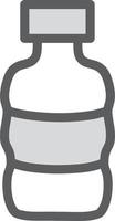 keuken water fles, illustratie, vector Aan een wit achtergrond.