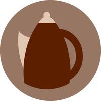 koffie maker, illustratie, Aan een wit achtergrond. vector