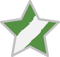 Nigeria vlag, illustratie, vector, Aan een wit achtergrond. vector